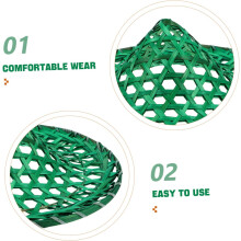 Cappello tradizionale in bambù intrecciato per bambini e bambine, cappello da sole per feste di ballo, accessorio per costume asiatico