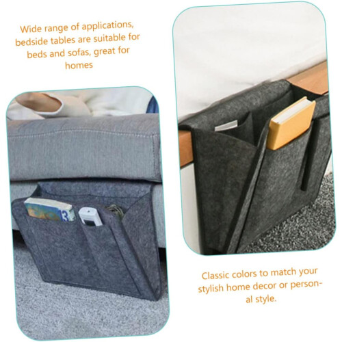Borsa portaoggetti multifunzionale da comodino con tasche e organizer da appendere