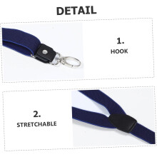 Hosenträger mit Haken für Erwachsene, robuste Y-förmige elastische Hosenträger mit Gürtelclip für Anzughosen und Freizeitkleidung