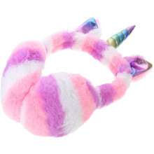 Winddichter, tragbarer Ohrenschützer aus Plüsch mit stylischem Einhorn-Design für den Winter im Freien