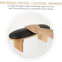 Handkussen voor nagelstylisten, hoge ondersteuning, zwart, voor manicure, armsteun, drukverlichting, voor nagelstylisten, thuisgebruik en salons.