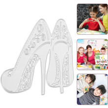 Troquel de corte de acero al carbono para tacón alto, 70x80 mm, plantilla metálica para manualidades, papel, scrapbooking y creación de tarjetas.