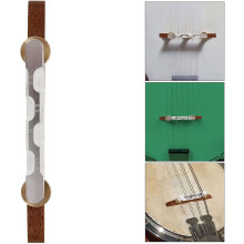 Robuster Banjo-Steg aus Holz, glatt und abriebfest, aus Kaffeeholz, für Gitarrenliebhaber