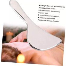 Outil Gua Sha en acier inoxydable pour masser le visage, réduire le double menton, exfolier le visage et racler le corps
