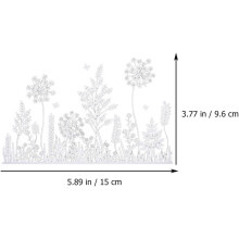 Troquel de corte de acero al carbono DIY con diseño de flor de hierba para scrapbooking, plantilla de repujado y suministros para manualidades