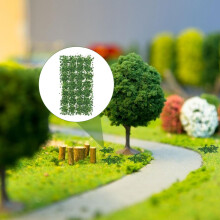 Faux arbustes, modèle vert foncé, simulation de buisson pour décor de train miniature à faire soi-même