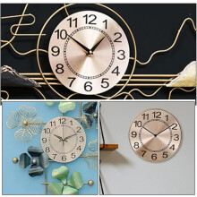 Ersatzzifferblatt aus Aluminium, DIY-Wanduhrzubehör, 243 mm, roségoldene Metallzifferblattscheibe und Bastelmaterial