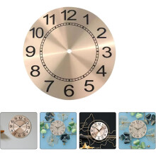 Cadran de rechange en aluminium pour horloge murale, accessoire de bricolage, disque en métal doré rose de 243 mm.