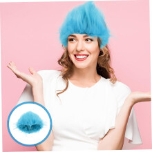 Fluffy Headband Sports Parties Wig Unisex 30X25Cm Plush Breathable Playful Design