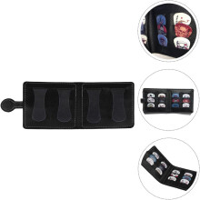 Étui à médiators en cuir portable, facile à transporter, compact, pour musiciens