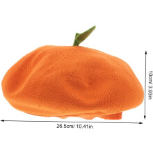 Kawaii Orange Frucht Baskenmütze für Damen und süße Lolita Cartoon Mütze