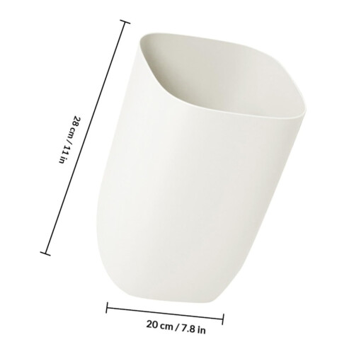 Mülleimer, Abfallbehälter, 12 l, Kunststoff, robuster, verschleißfester Boden, modernes Design 1