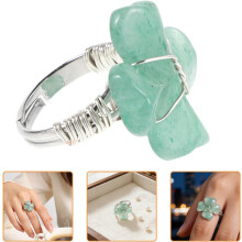 Vierblättriger Kleeblattring für Damen, Kristallkleeblattring, ideales Valentinstagsgeschenk, zum Fingertragen