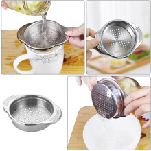 Aço inoxidável pode filtro filtro ferramenta cozinha filtragem rápida funcionalidade versátil prata para cozinha cozinha casa