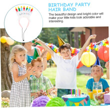 Banda de cabelo de festa de aniversário Engraçado bolo cabeça anel para meninos e meninas bonito chapéu decorativo