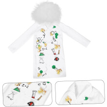 Blouse blanche de laboratoire, costume de scientifique pour garçon, déguisement unisexe de docteur