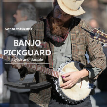 Plaque de protection en métal pour repose-bras de banjo, pour pièces d'instrument de banjo, matériau métallique robuste