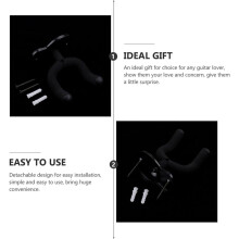 Guitar Hanger Wall Hook Holder with Secure Grip Foam and Alloy Material Displays Instrument