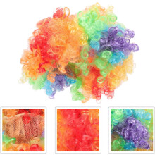 Bunte Regenbogen-Clownperücke, künstliches Haaraccessoire für Partys und Festivals, strapazierfähiges Kostümzubehör