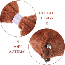 Set di cerchietto con orecchie da scoiattolo, coda in morbido peluche e papillon, cerchietto per feste a tema animali per bambini e bambine.