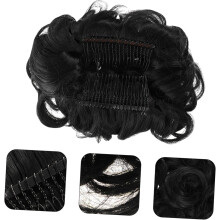 Perruque bouclée artificielle pour femme, accessoire de coiffure tendance, cheveux courts et pratiques pour le quotidien et les soirées.