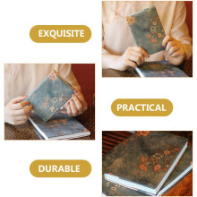 Nastaviteľný látkový obal na knihu A6 s ozdobnou potlačou, umývateľný chránič na knihy
