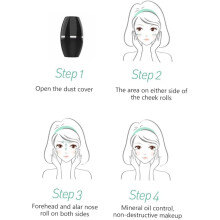 Oil-absorbing Facial Roller Stick Black Mini Face Massager Skin Care Tool