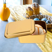 Tragbare Tiramisu-Verpackungsbox, Gebäckbox, verdicktes Design, Edelstahl, trendiges und attraktives Aussehen
