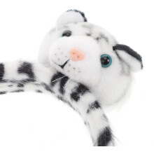 Fascia per capelli a forma di tigre, fascia in peluche per lavarsi il viso, accessori per capelli con animali dei cartoni animati per ragazze