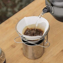 Kaffeefilter-Kaffeetrichter-Set aus Edelstahl für Pour-Over-Kaffee, leicht zu reinigen, stilvolles Design, Zubehör