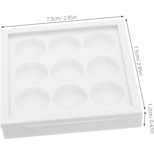 Empty Eyeshadow Palette 9-Grid DIY Makeup Pan Organizer Portable Compact Cosmetic Case 1