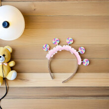 Haarreif mit Lutscher-Motiv für Jungen und Mädchen – Kostüm, Weihnachtsfeier, süßes Haaraccessoire