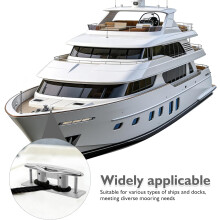 Taquet de bateau rétractable en acier inoxydable de 5 pouces avec plaque de renfort