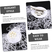 Einzigartige Braut-Haaraccessoires, Hochzeits-Haarschmuck für die Braut, Vogelkäfigschleier, Fascinators, Hüte, Netz-Gesichtsschleier