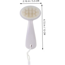 Cepillo de limpieza facial con cerdas suaves para una limpieza profunda y eliminación de puntos negros. Exfoliante facial suave para uso diario.