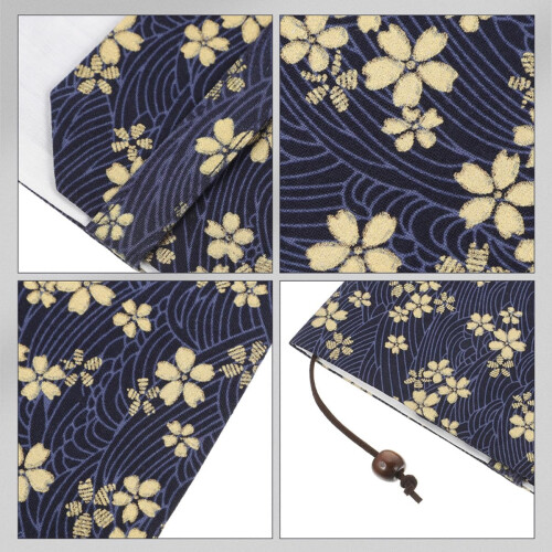 Handmade Cloth Book Cover Sleeve A6 Adjustable Decorative Book Protector