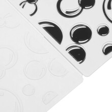 Stencil in plastica per goffratura, ideale per la creazione di biglietti fai da te, design per scrapbooking e progetti decorativi.
