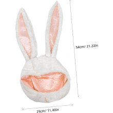 Pălărie cu urechi de iepure de pluș, pentru petreceri de Paște, cosplay, pentru sesiuni foto tematice, accesorii pentru sărbători