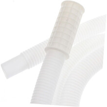 Kit de tuyau de vidange de rechange, flexible, en PE, pour climatiseur, avec rallonge robuste blanche.