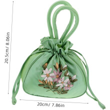 Bordado bolsa de mão da mãe pequena bolsa floral bordada mini casamento compras saco idoso para casamento festa noiva