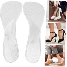 Plantillas de silicona para el talón para mujer, cómodas almohadillas de gel para zapatos, soporte para el arco del pie, inserciones acolchadas.