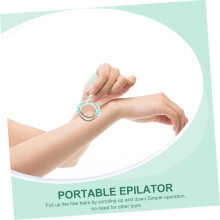 Epilatore portatile per la rimozione dei peli del viso, strumento per la depilazione con filo, pinza epilatrice per la bellezza, rasoio a molla