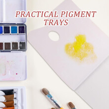 Papel despegable para paleta de pintura acrílica, acuarela y óleo de 305 x 230 mm, bandeja multifuncional para mezclar pinturas.
