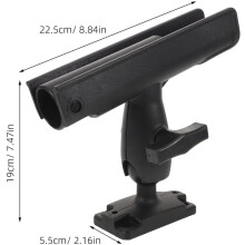 Verstellbarer Kajak-Angelrutenhalter mit 360-Drehung, horizontaler Bootsrutenhalter