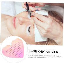 Herzförmiges Wimpernbrett, Wimpernablage für Wimpernverlängerungen, Wimpernhalter, Organizer, farbenfrohes Design