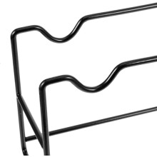 Stativ for manualstativ med vektholder i flere nivåer, stålramme, oppbevaringsholder for manualer