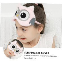 Niedliche Plüsch-Eulen-Schlafmaske mit Flügeln für Jungen und Mädchen, verstellbare, atmungsaktive Schlafmaske