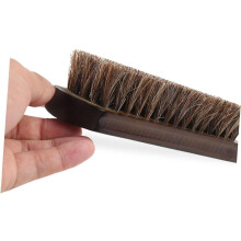 Brosse d'entretien du cuir, poils doux en crin de cheval, kit de nettoyage et de polissage de chaussures