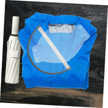 Poncho de lluvia, sombrero, ala y cubierta facial reemplazables para impermeable de ala ancha.