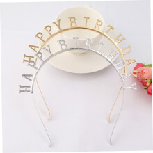 Headwear Alloy Headdress Birthday Decor Hair Band Non-fading Non-deforming Party Supplies